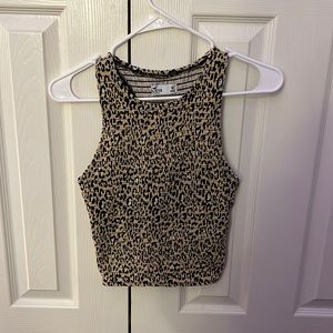 high neck hollister crop top